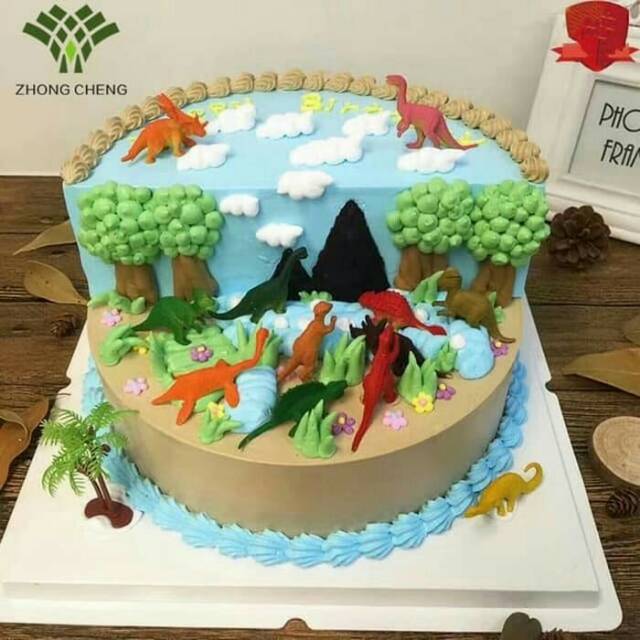 Jual Topping Cake Kue Tart Dinosaurus Hiasan Ultah Shopee Indonesia