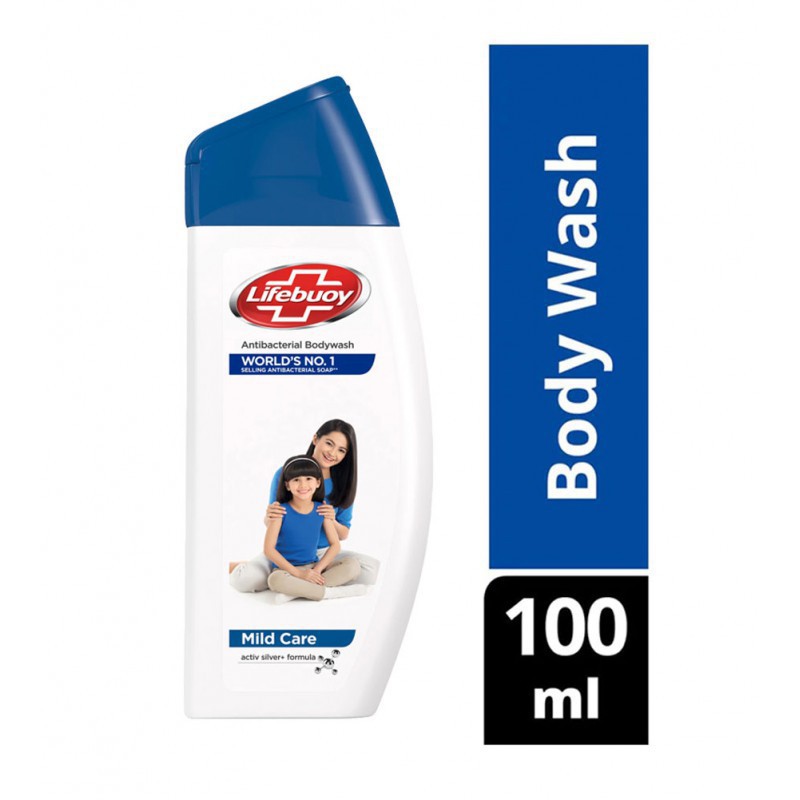 Jual Lifebuoy Body Wash Botol Mild Care Sabun Mandi Cair Botol Biru