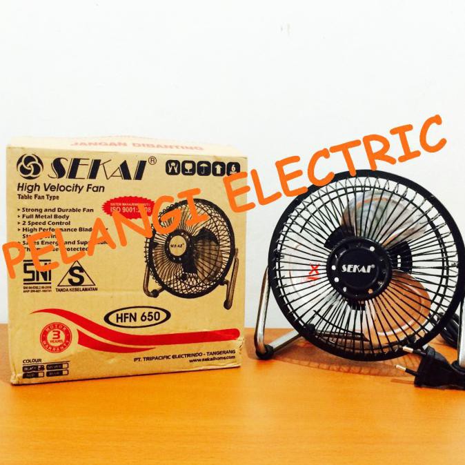 Jual Kipas Angin Meja Desk Fan SEKAI Besi Mini HFN 650 Shopee Indonesia