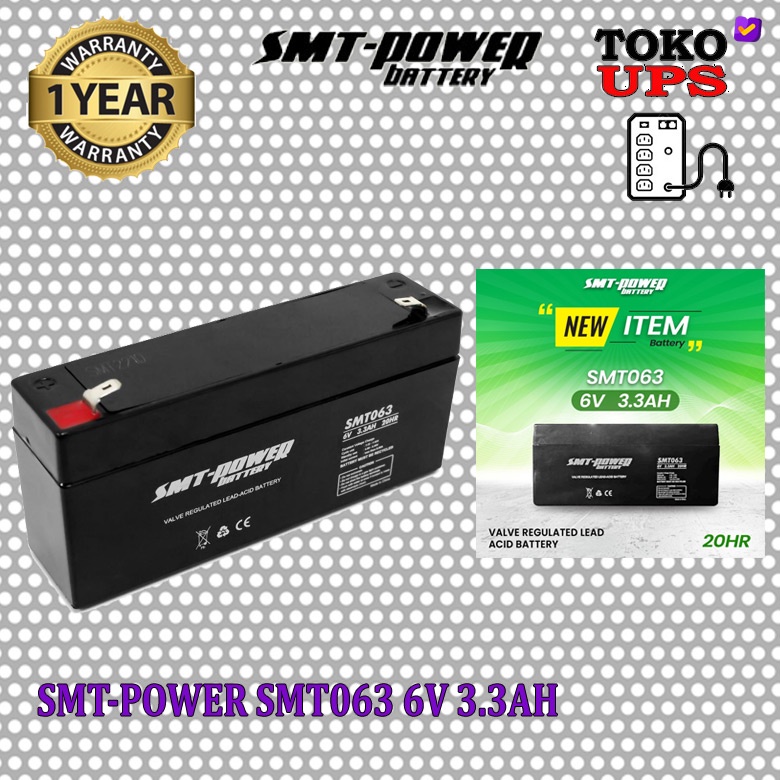 Jual Baterai Vrla V Ah Smt Aki Kering Smt Power Shopee Indonesia