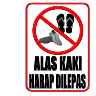 Jual Stiker Alas Kaki Harap Dilepas Ukuran Besar X Cm Shopee