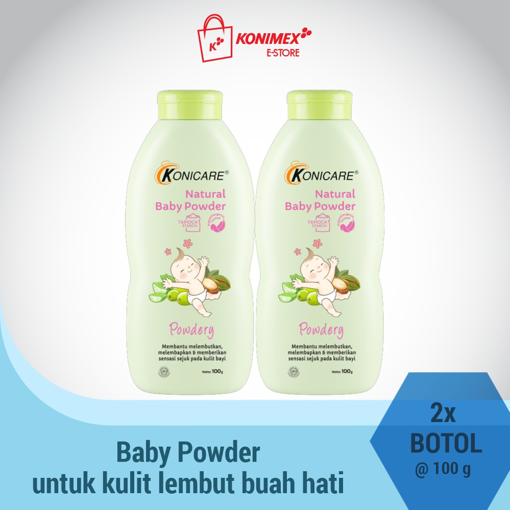 Jual Konicare Natural Baby Powder Powdery Gr Bonus Shopee Indonesia