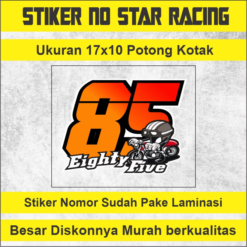 Jual Stiker Nomor Star Motor Balap Motor Stiker Nomor Star Roadrace