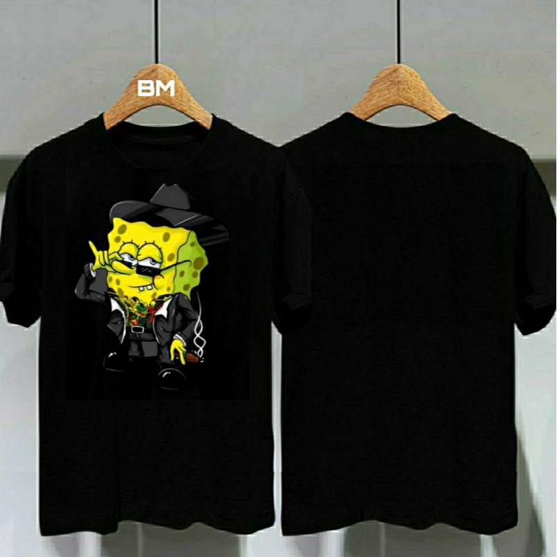 Jual BMClothng Baju Atasan Kaos Distro T Shirts Spongebob Baju Kaos