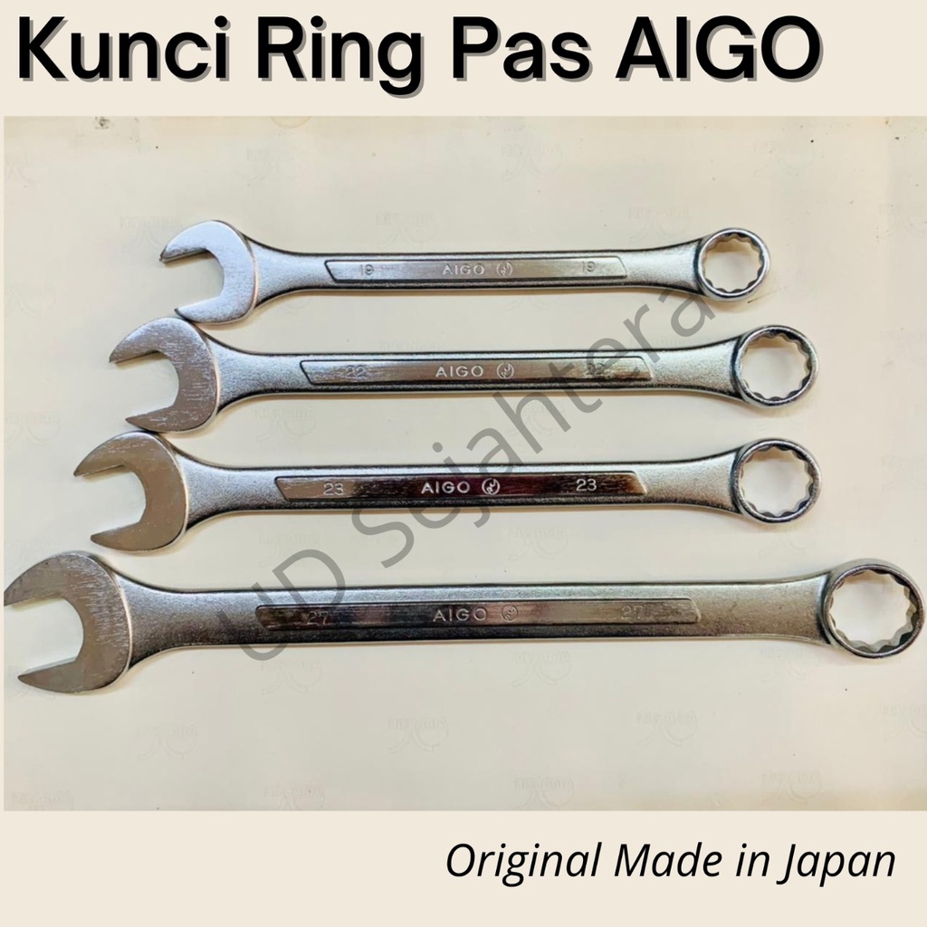 Jual Kunci Ring Pas Combination Wrench Aigo Made In Japan Ukuran Besar