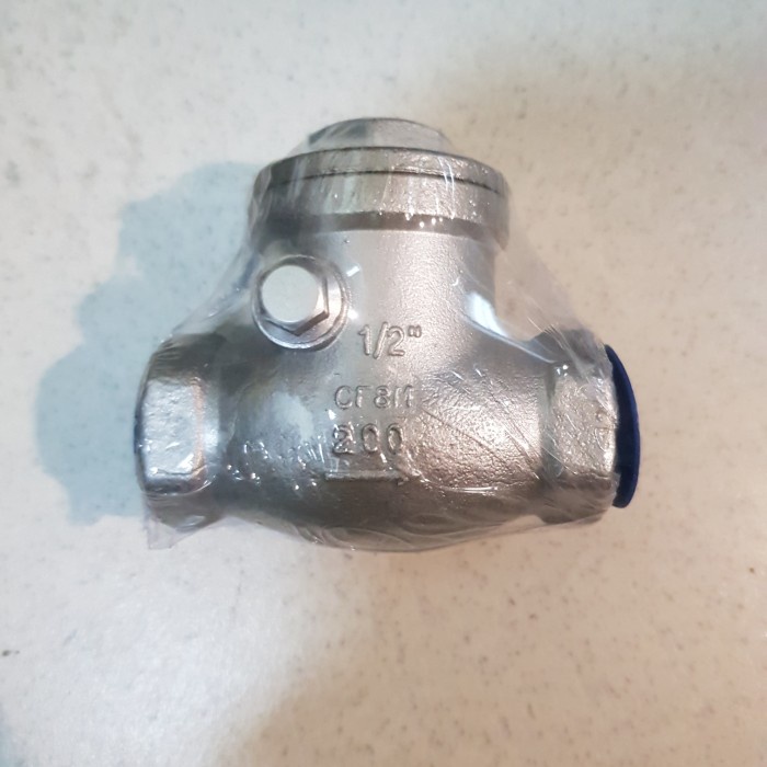 Jual Swing Check Valve Stainless SS 316 Drat 1 2 Klep Tabok