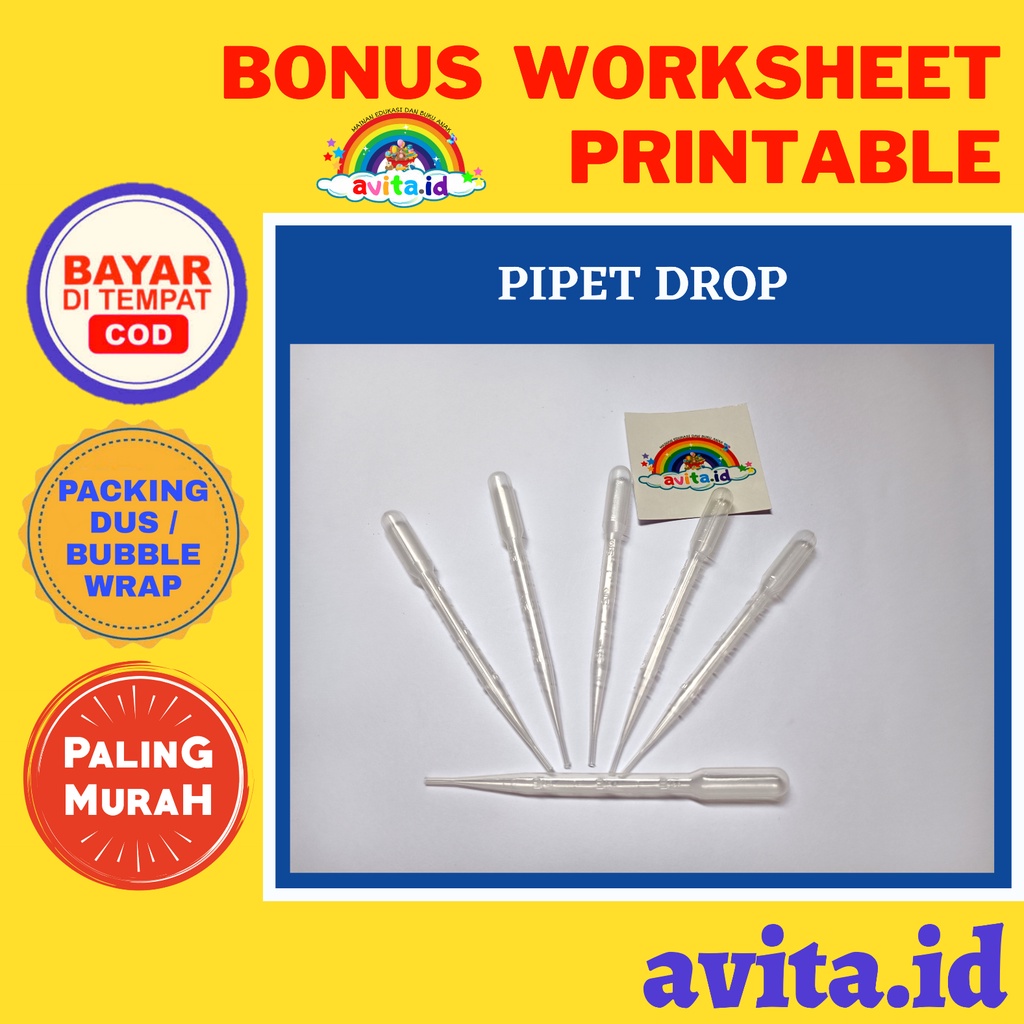 Jual Avita Id TERMURAH Pipet Plastik 3ml Satuan Pipet Tetes Plastik