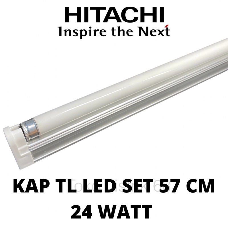 Jual Lampu TL Neon T5 24W Kap Set 1 Komplit HITACHI Shopee Indonesia