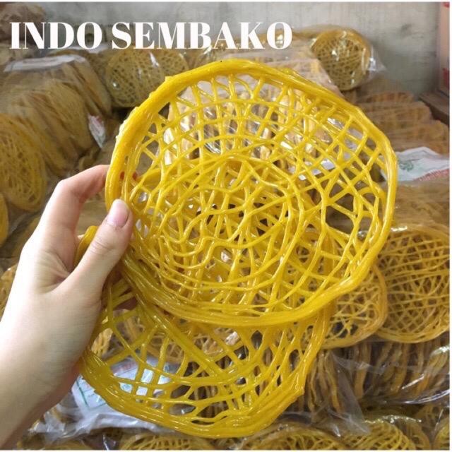 Jual Kerupuk Mie Besar Asinan Kg Krupuk Mie Besar Kuning Untuk