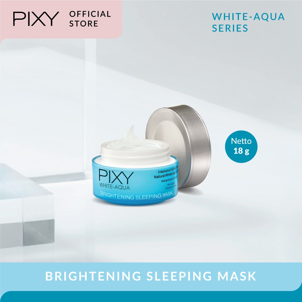 Jual PIXY White Aqua Brightening Sleeping Mask 18gr Shopee Indonesia