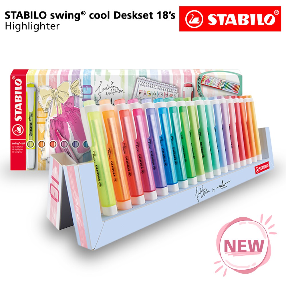 Jual STABILO Swing Cool Deskset 18 S Fashion Edition Pen Marker