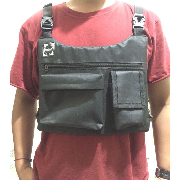 Jual Chest Bag Rig Tas Dada Premium Multifungsi Biker Motor Waist Bag