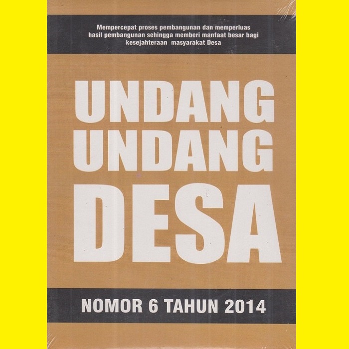 Jual Buku Undang Undang Desa Nomor Tahun Original Segel