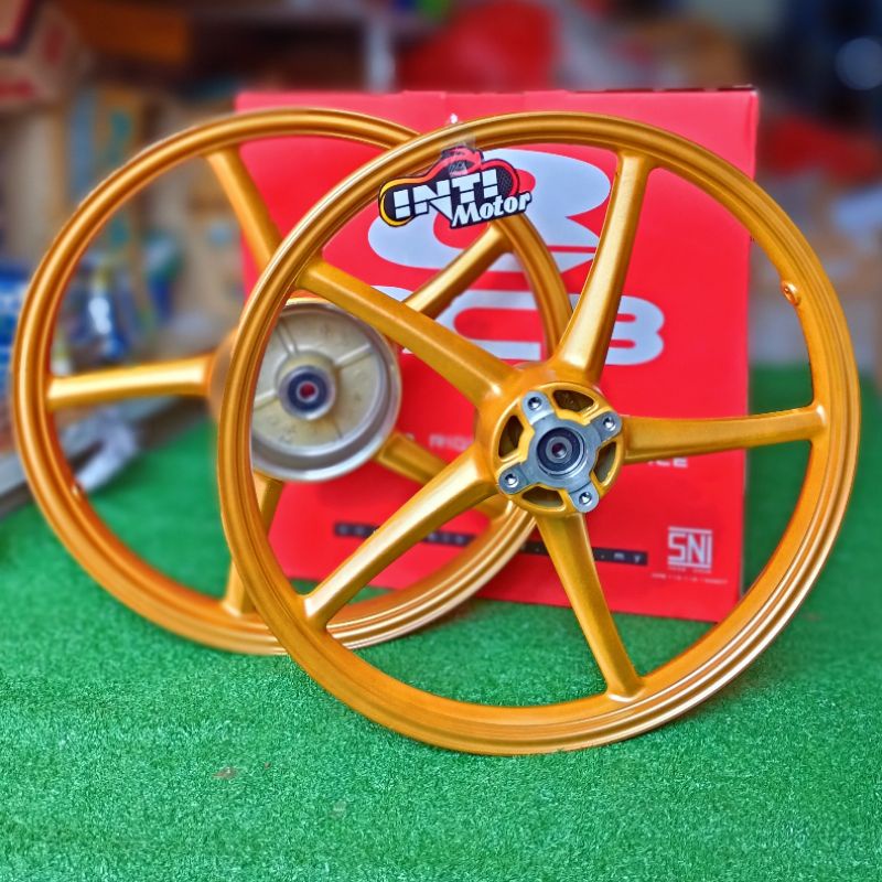 Jual Velg RCB 140 160 RING 17 1 SET RACING BOY GOLD ORIGINAL 100