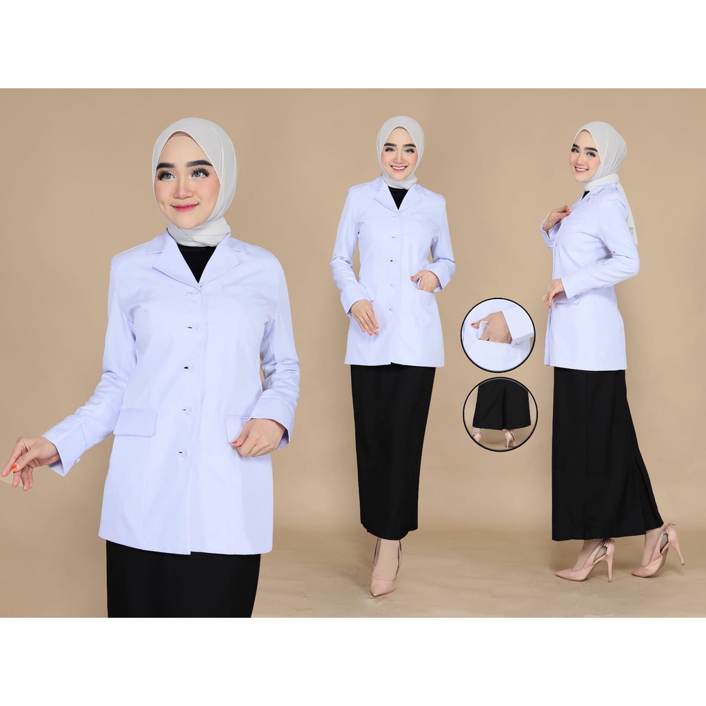 Jual Blazer Baju Kantor Seragam Dinas Hitam Putih Baju Hitam Putih