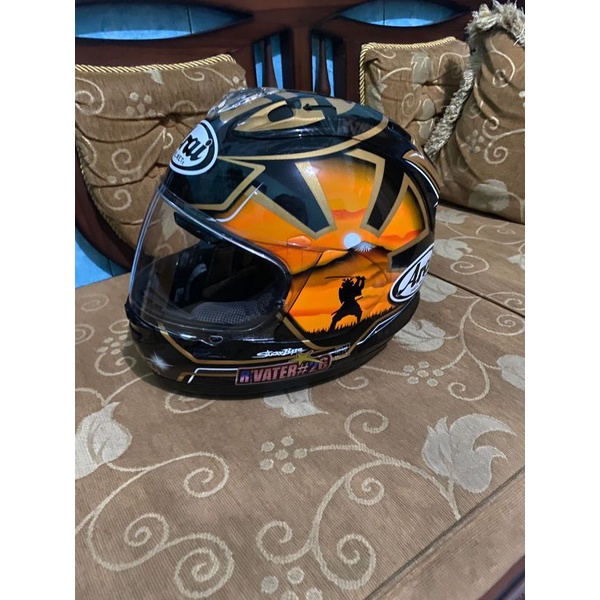 Jual Helm Arai RX7X Pedrosa Samurai Spirit Gold Original SNI Full Face