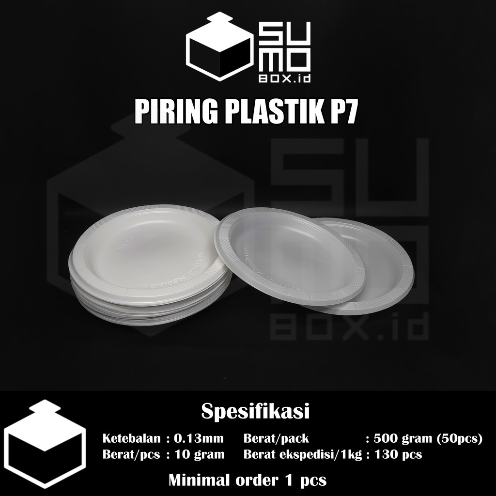 Jual Piring Plastik Putih Susu P7 Piring Plastik Sedang M Piring