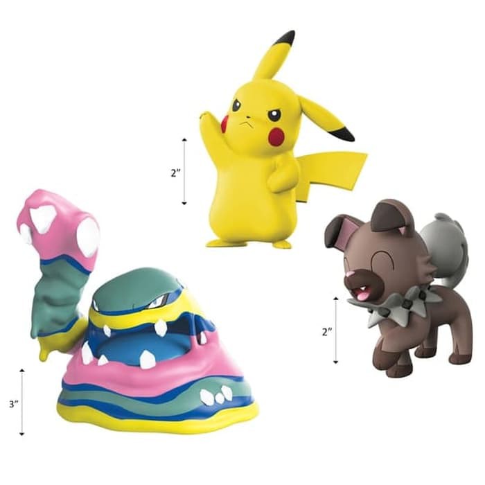 Jual Figure Set Pokemon Wct Alolan Muk Rockruff Pikachu Figure