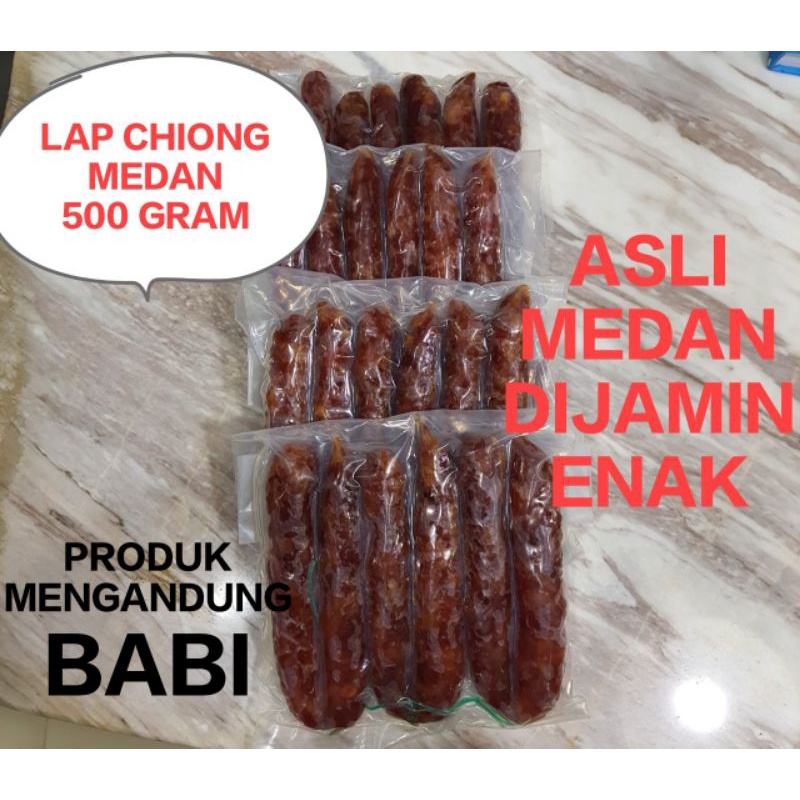 Jual LAP CHIONG ASLI MEDAN SOSIS BABI 500 GRAM NON HALAL LAP CHIONG