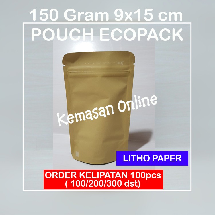 Jual Gr X Cm Kemasan Kopi Gr Standing Pouch Ecopack Litho