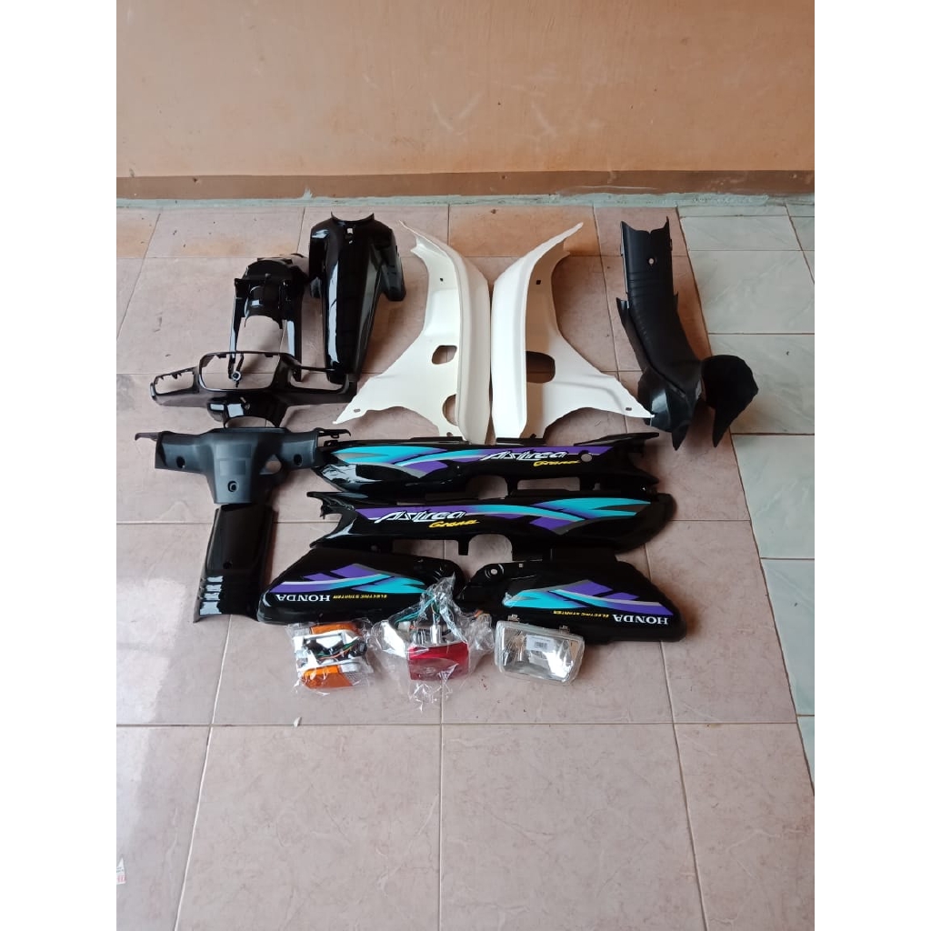 Jual Termurah Fulset Full Body Lengkap Honda Astrea Grande Hitam Sayap