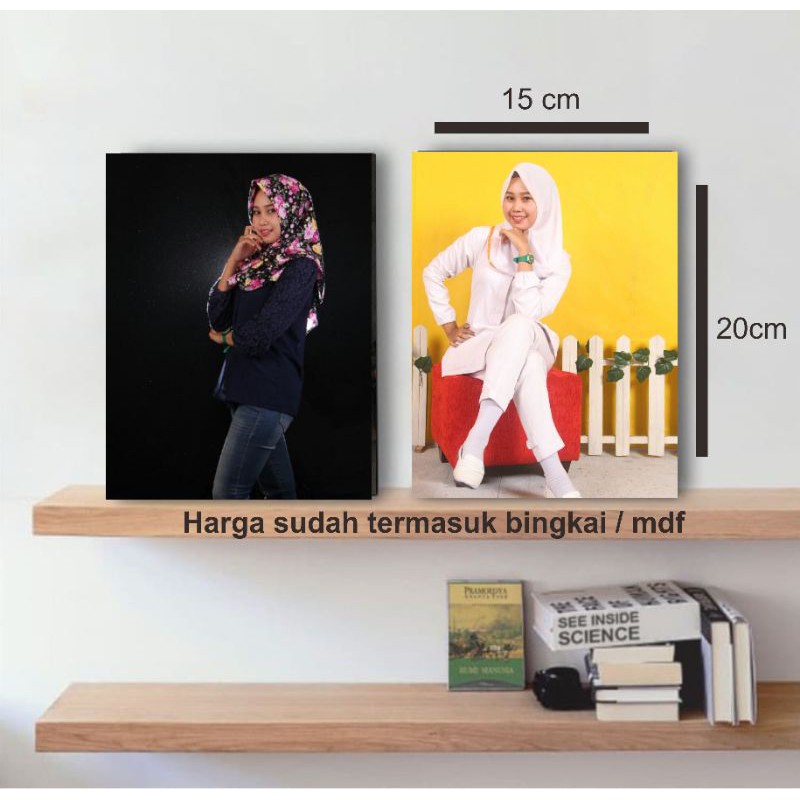 Jual CETAK FOTO UK 15x20 MEDIA PAPAN MDF Shopee Indonesia