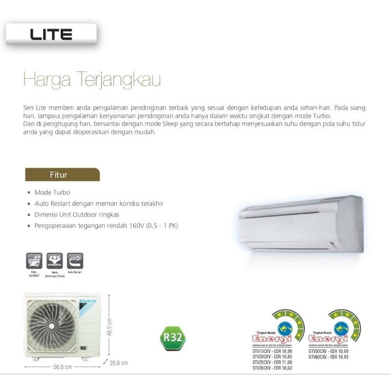 Jual Daikin Standart Lite Shopee Indonesia