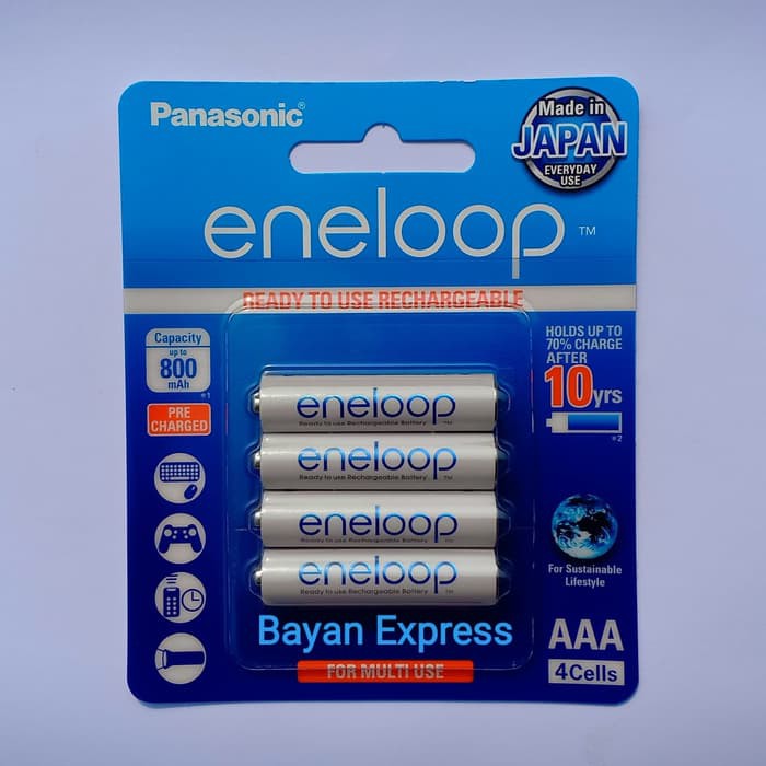 Jual Panasonic Eneloop Rechargeable Ni Mh Battery Aaa Pcs Mah