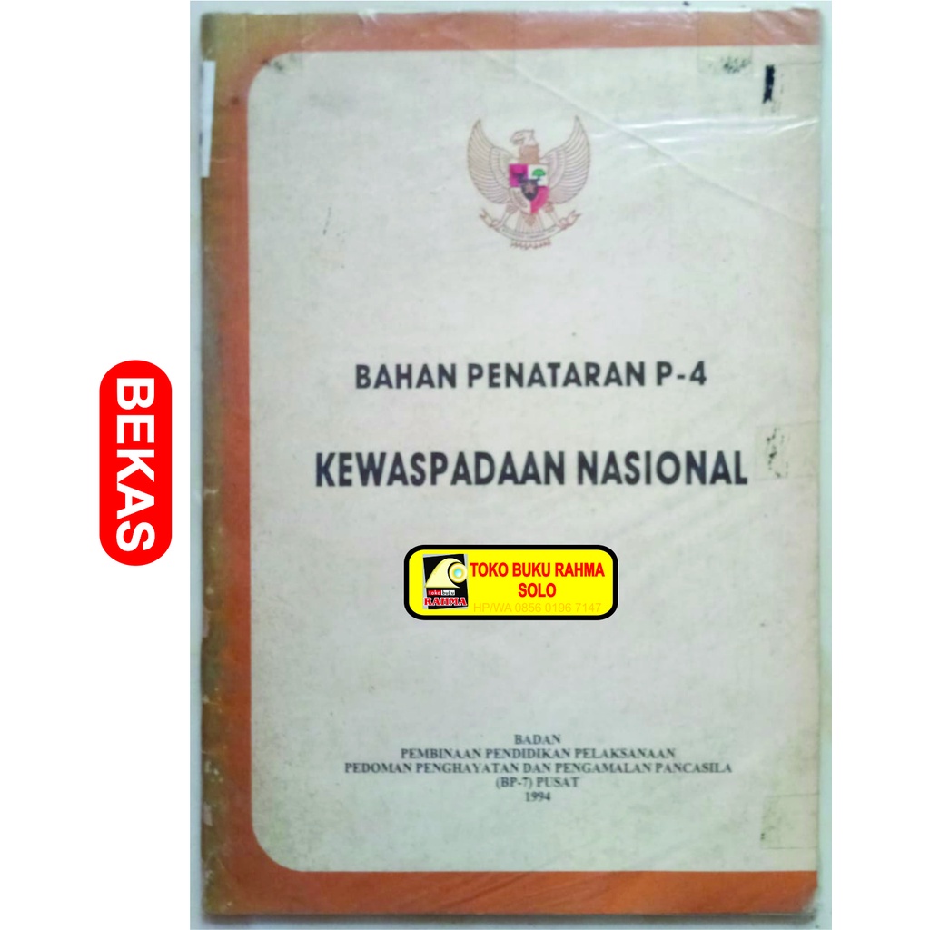 Jual Bahan Penataran P 4 Kewaspadaan Nasional Badan Pembinaan