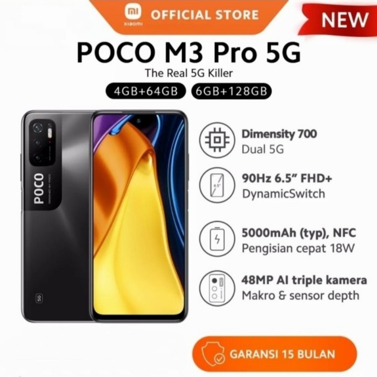 Jual Xiaomi Poco M3 Pro 5G Ram 6 128gb Garansi Resmi Xiaomi Indonesia