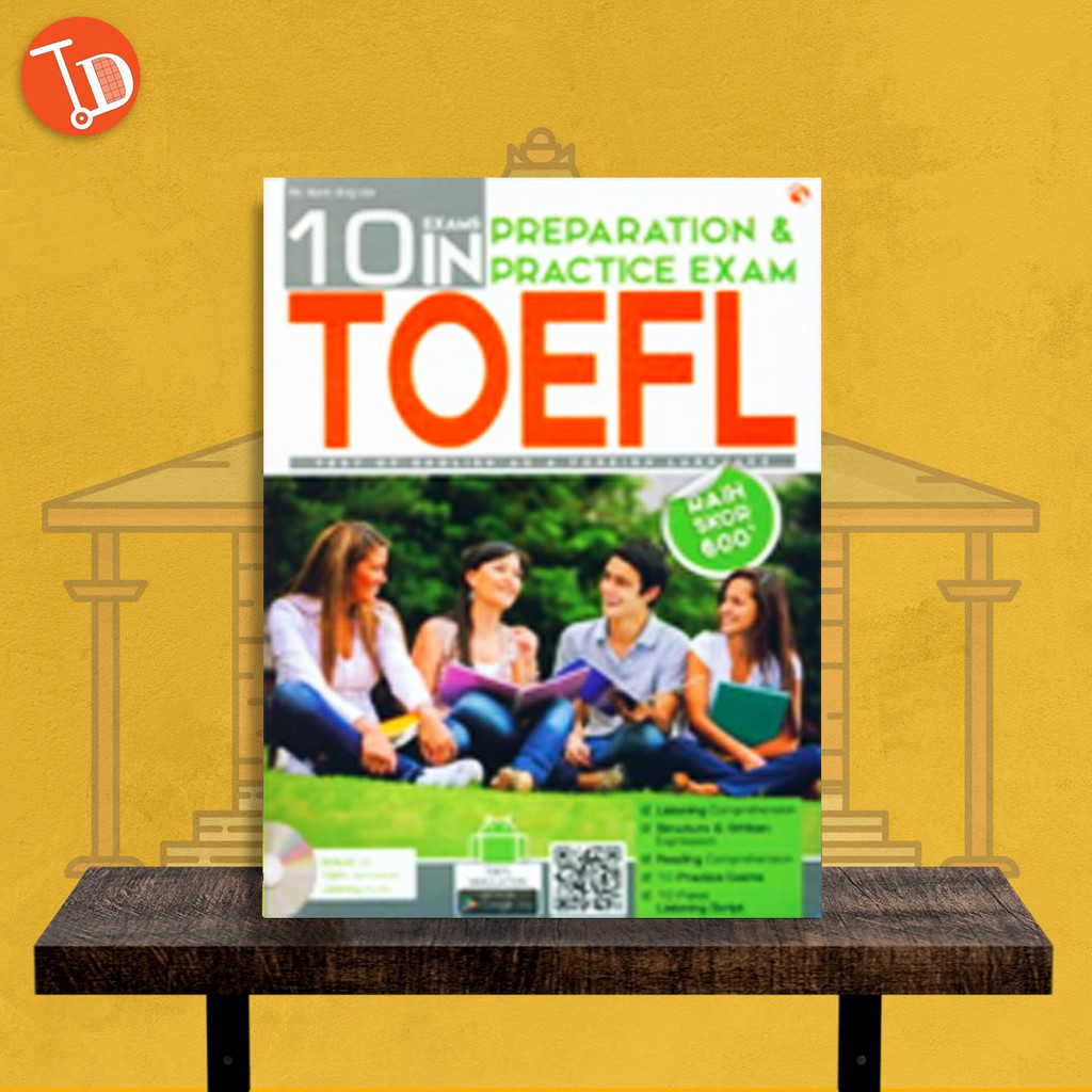 Jual BUKU TES TOEFL TOEIC 10 EXAMS IN PREPARATION PRACTICE EXAM TOEFL