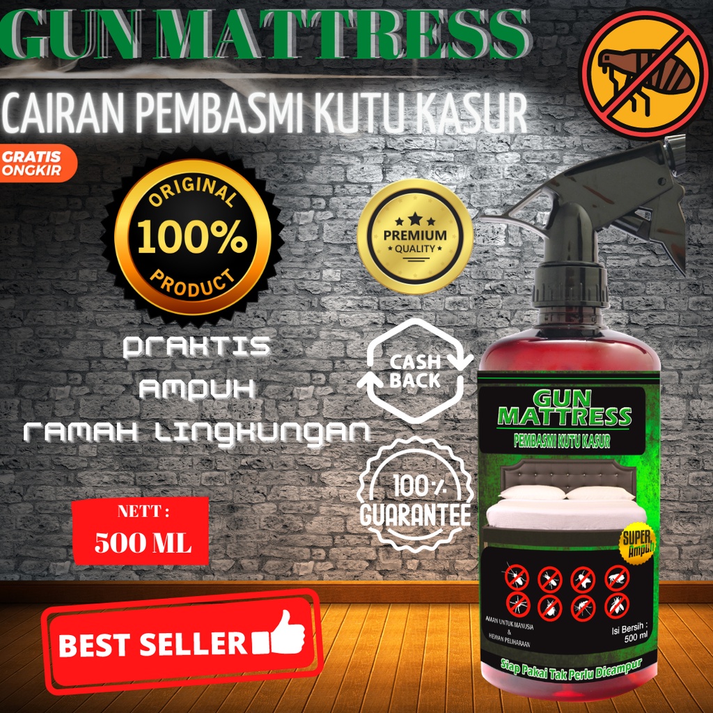 Jual PEMBASMI KUTU KASUR ANTI KUTU KASUR 500 ML SPRAY GUN MATTRESS 100