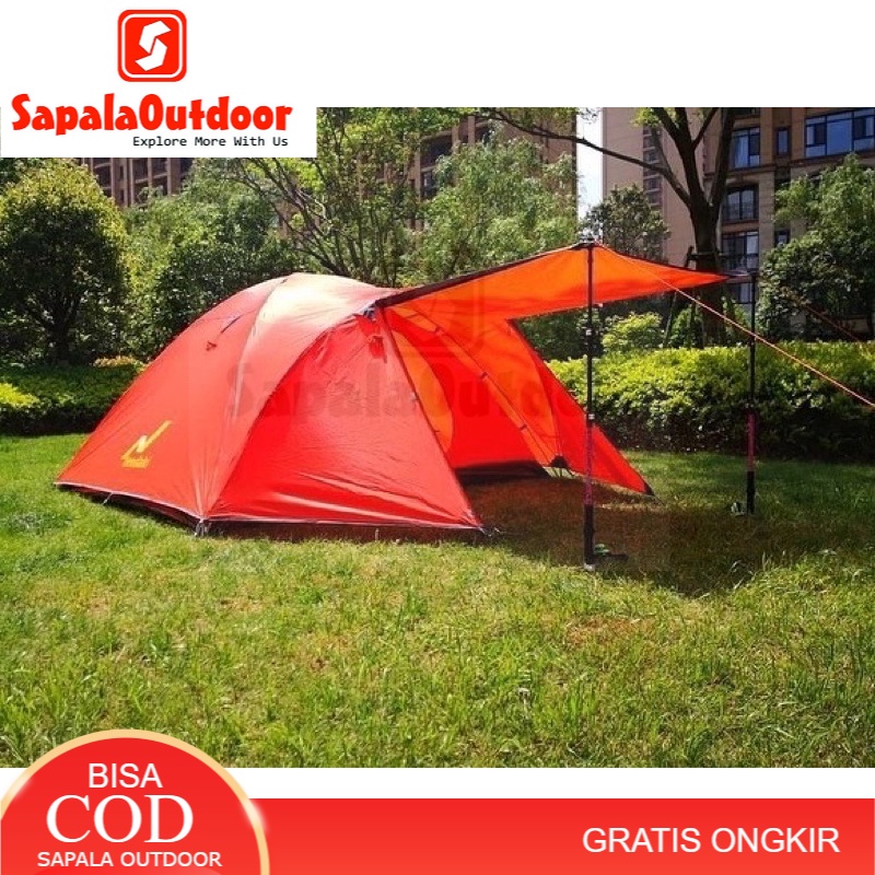 Jual Tenda Camping Borneo 4 Tendaki Kapasitas 4 Up 5 Orang Doubel Layer