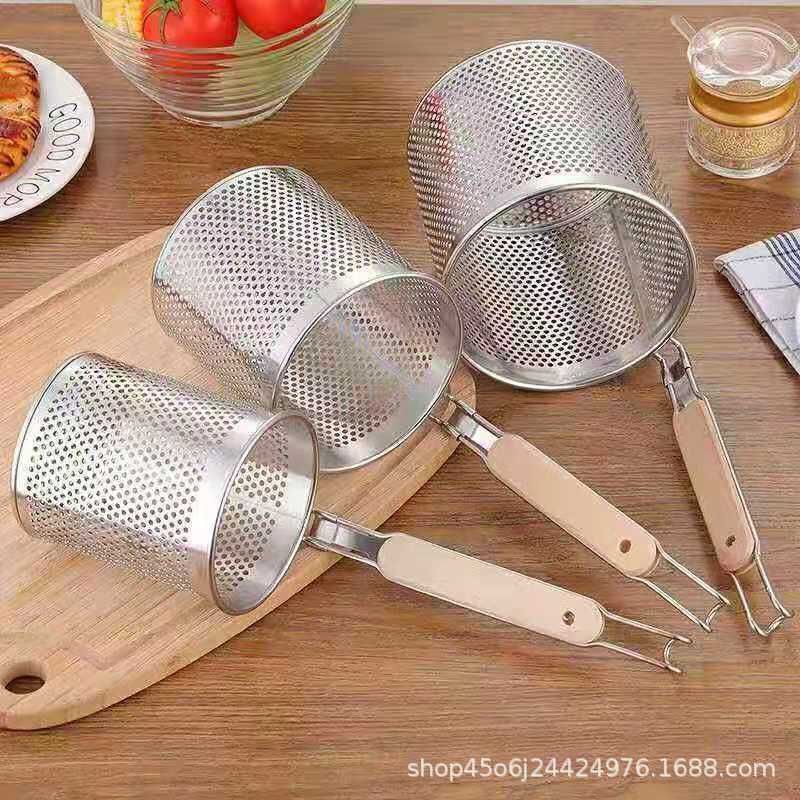 Jual Saringan Mie Cm Cm Tirisan Mie Ramen Handle Kayu Shopee