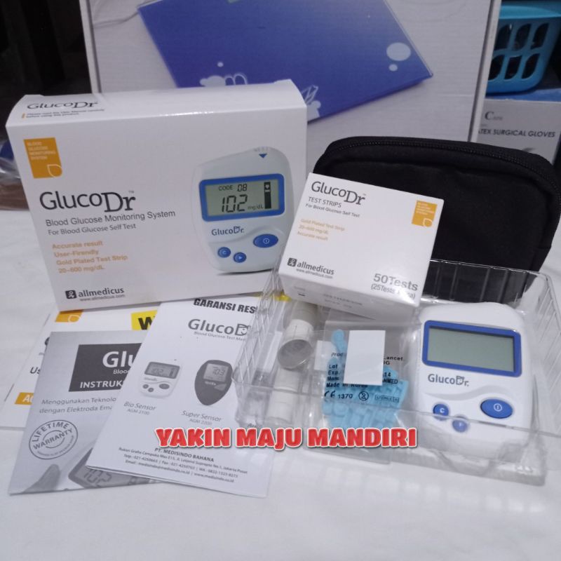 Jual Alat Cek Gula Darah Gluco Dr Agm Bio Sensor Strip Isi