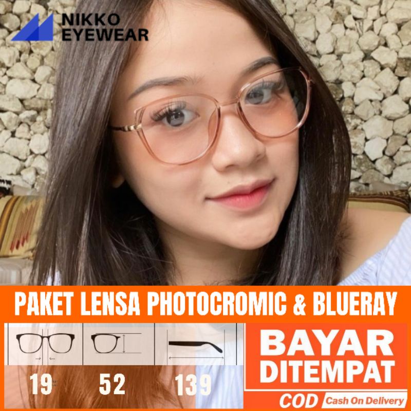 Jual Paket Kacamata 8830 Lensa Antiradiasi Photochromic Blueray