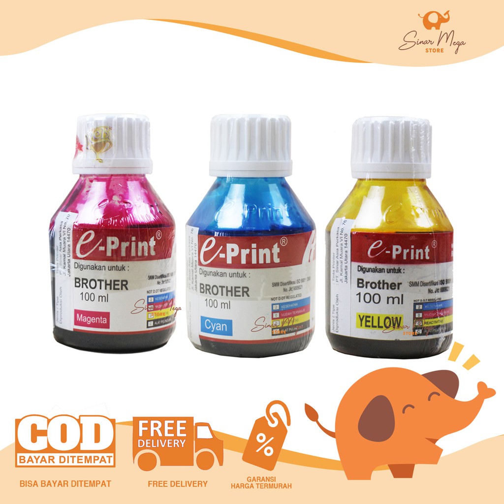 Jual E Print Eprint Refill Tinta For Brother Cyan Magenta Yellow