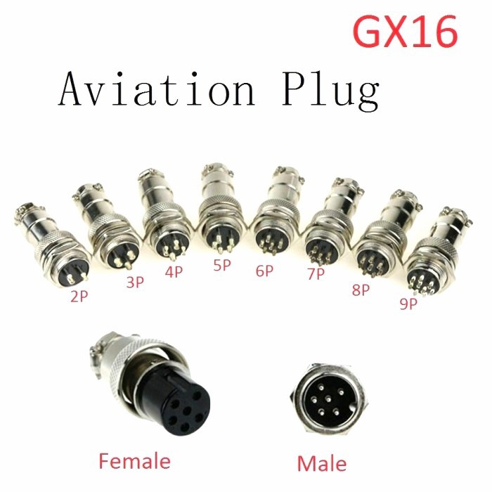 Jual Gx Jack Aviation Plug Socket Konektor Gx Mm Male Female P