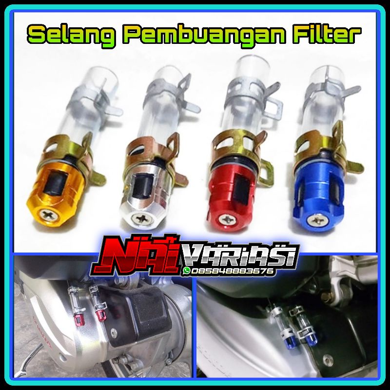 Jual Selang Pembuangan Filter Drain Tube Vario Scoopy Mio Beat Shopee