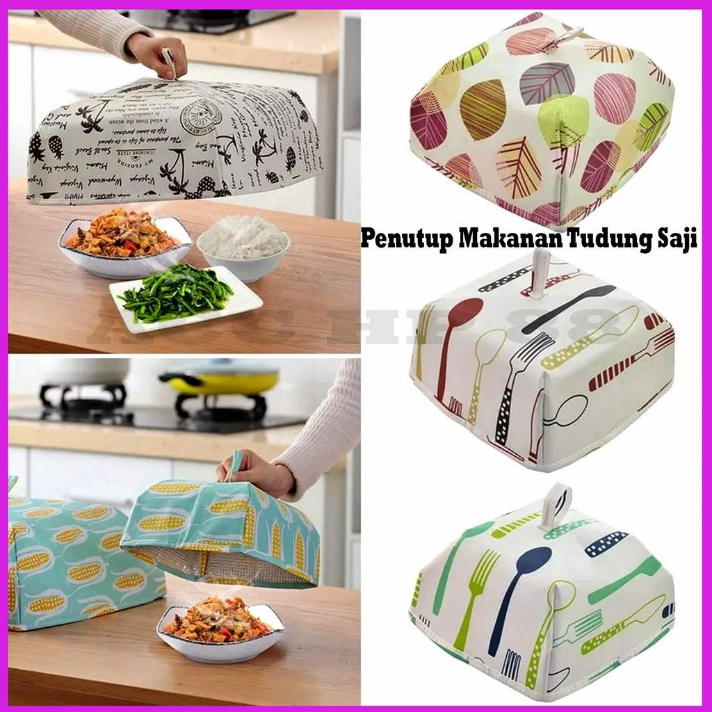 Jual Acchp Penutup Makanan Tudung Saji Penahan Panas Lipat Dengan