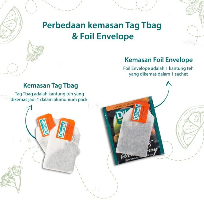 Jual Teh Daun Dilmah Green Tea Jasmine Teh Celup Envelope S