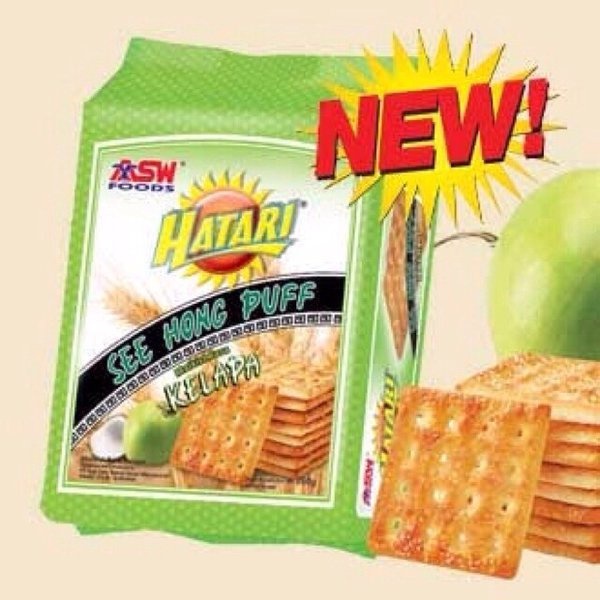 Jual Snack Hatari See Hong Puff Biskuit Malkist Rasa Kelapa Gram