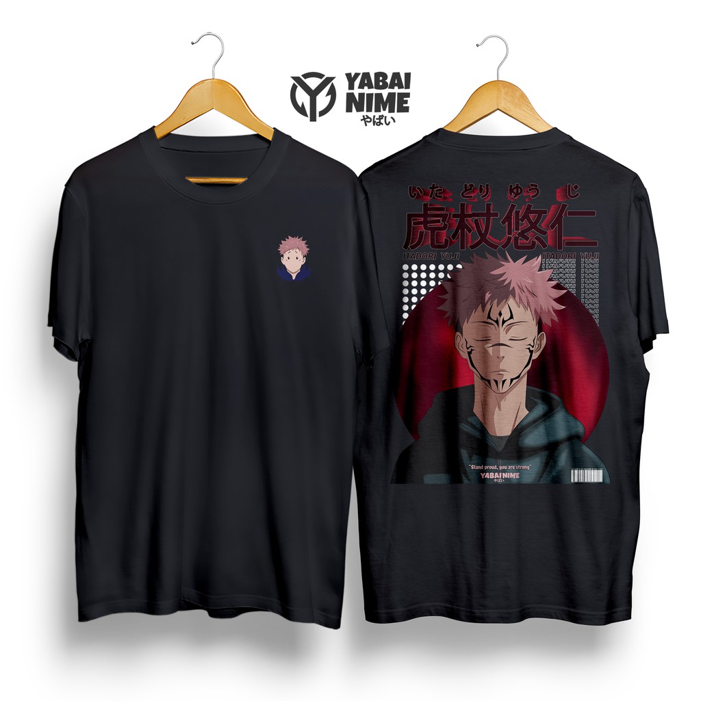 Jual YABAI Kaos Anime Manga Jujutsu Kaisen Itadori Yuji Anime Tshirt