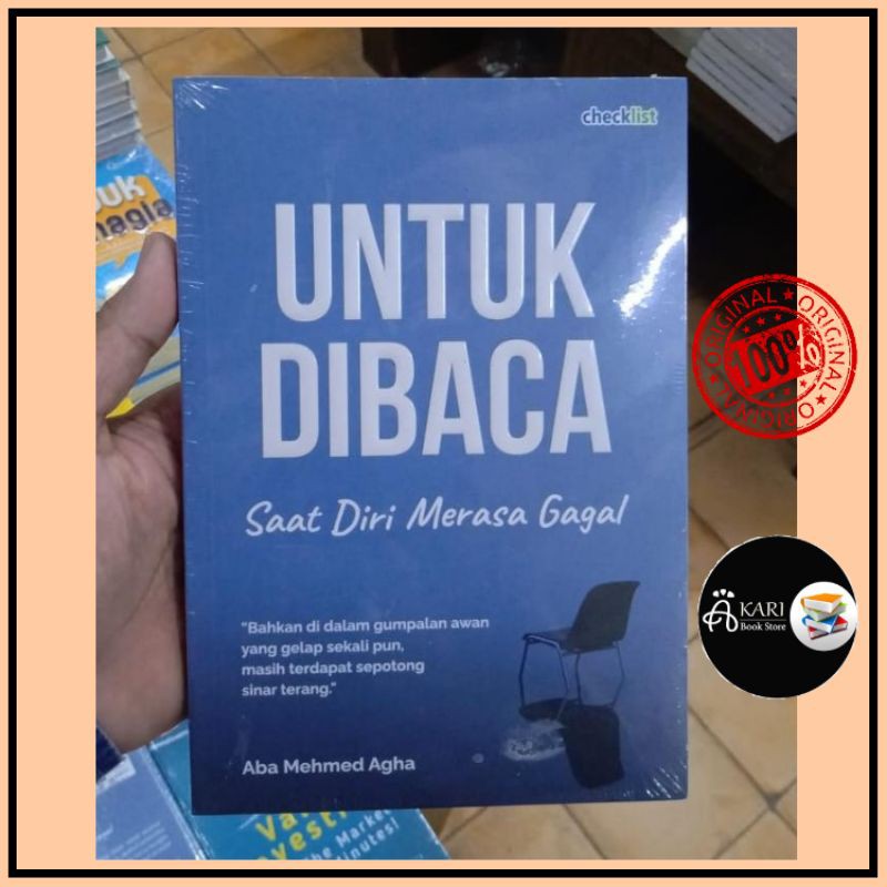 Jual Buku Untuk Dibaca Saat Diri Merasa Gagal Shopee Indonesia