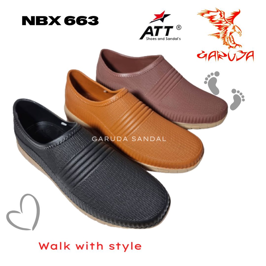 Jual Sepatu SLip ON Pria ATT NBX 663 Karet Pria Pantofel Trendy Formal