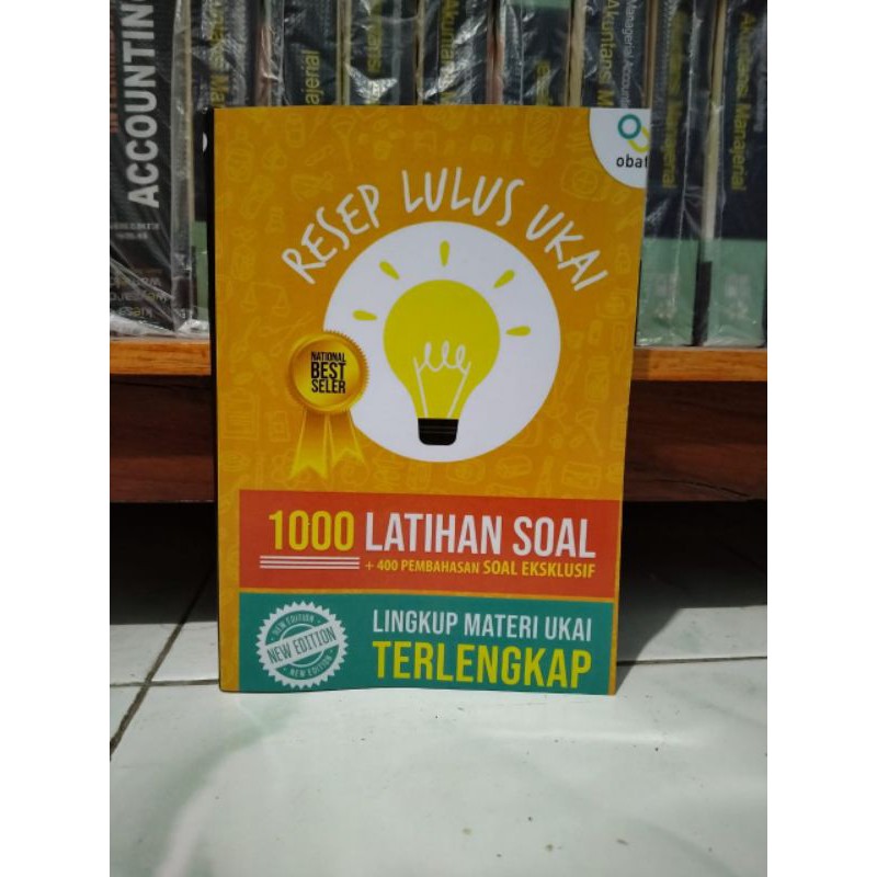 Jual Paket 3 Buku UKAI Resep Lulus UKAI CBT Saku OSCE Apoteker Resep