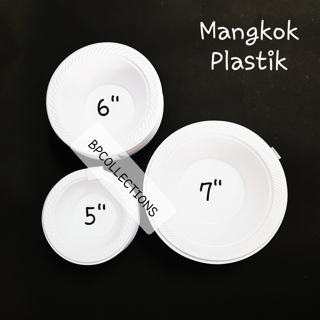 Jual 1 DUS GOJEK MANGKOK PLASTIK PUTIH SUSU MANGKUK KUAH M5 M6 M7 ACARA