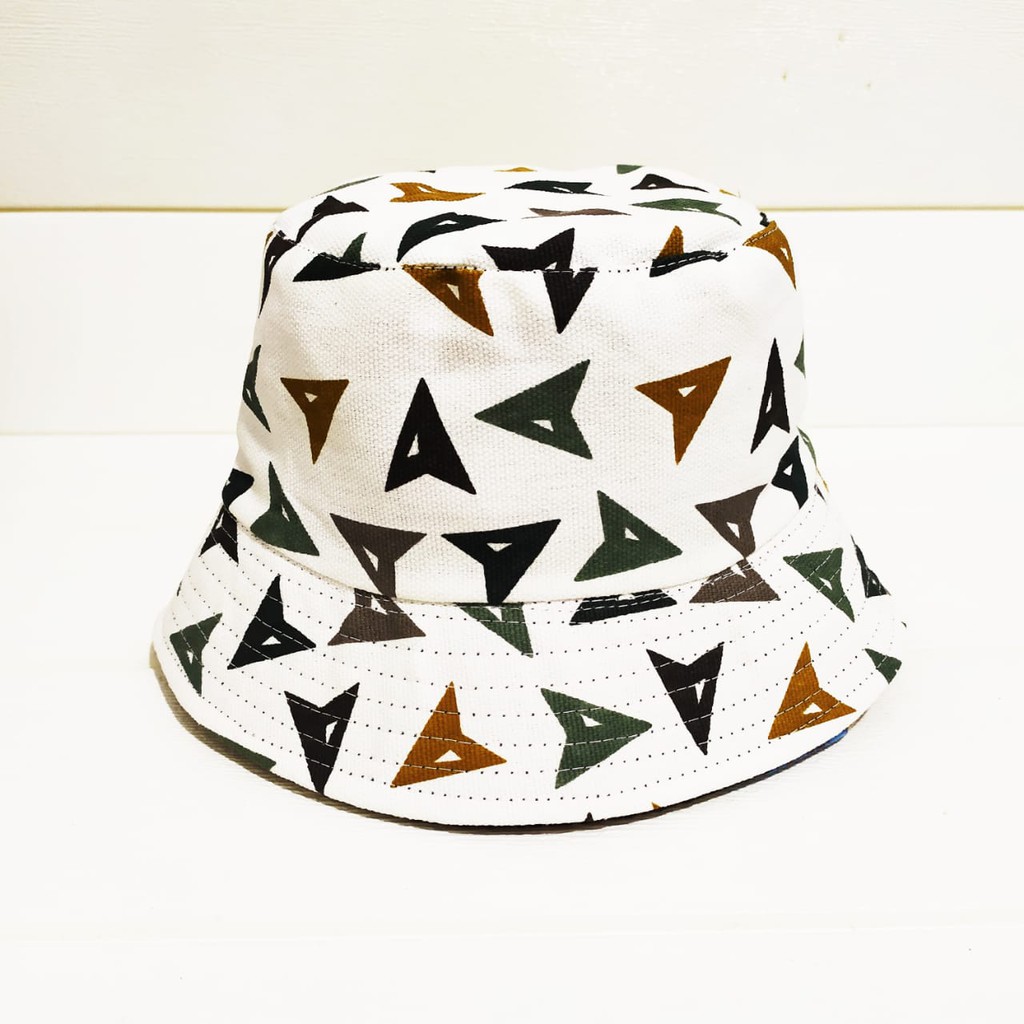 Jual Topi Bucket Hat Motif Etnic Batik Etnik Gajah Bulu Hewan Burung