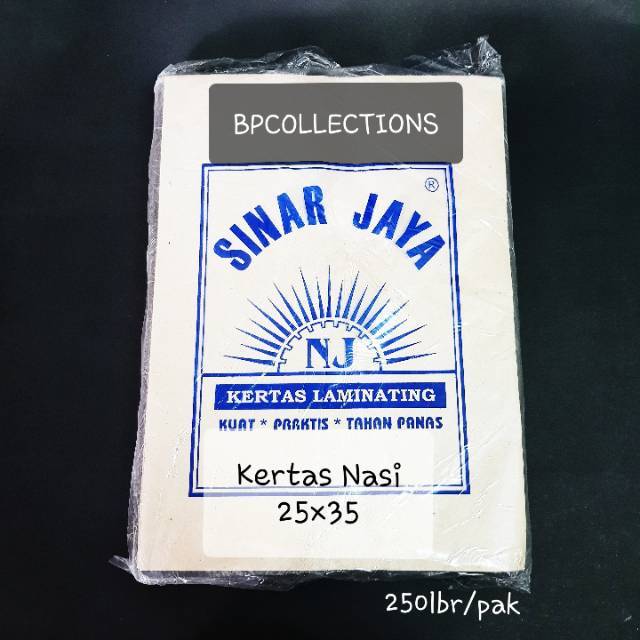 Jual Pak Lembar Kertas Nasi Bungkus Sedang Besar X X Merk