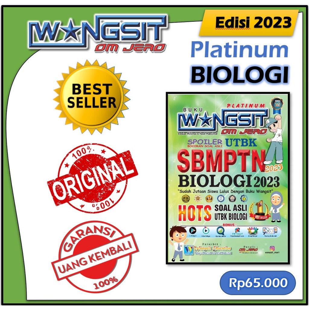 Jual Biologi Buku Wangsit Utbk Buku Sbmptn Platinum Shopee